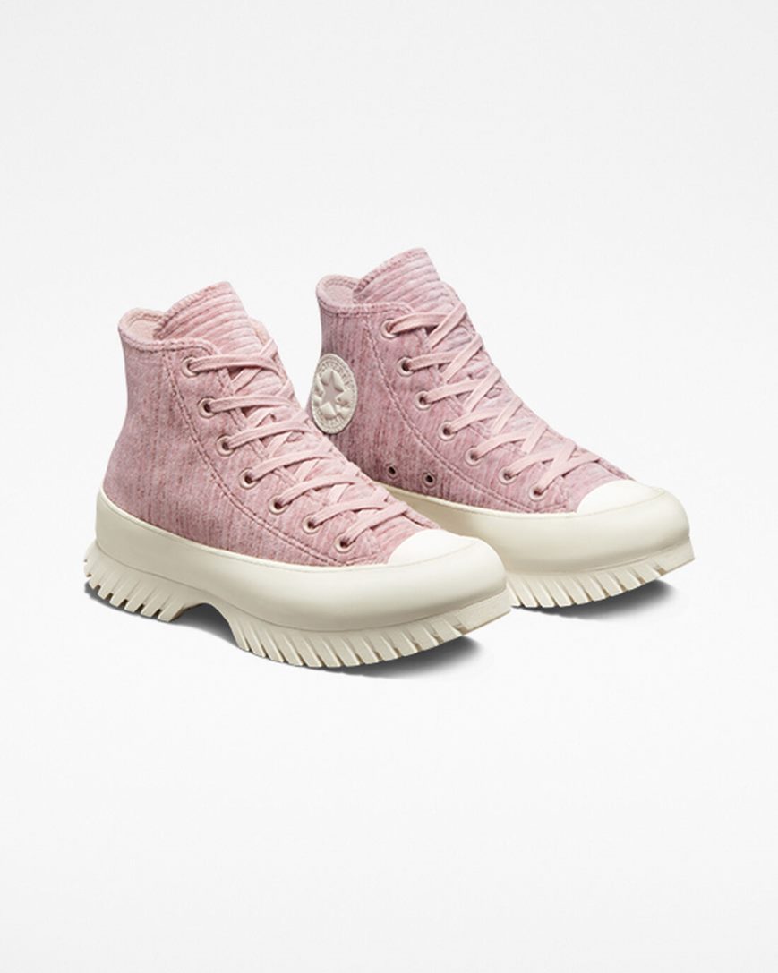 Women's Converse Chuck Taylor All Star Lugged 2.0 Velour High Top Shoes Grey | AU 1E5C8Y